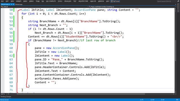 basis of database table
